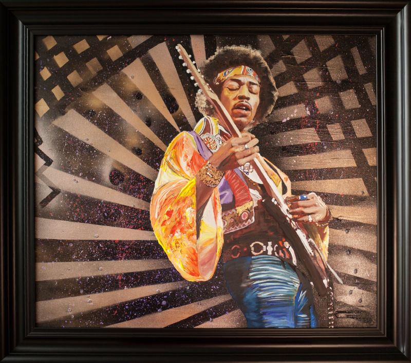 Jimi Hendrix  - a Paintings by Alexander Dakers (ZanderArtwork)
